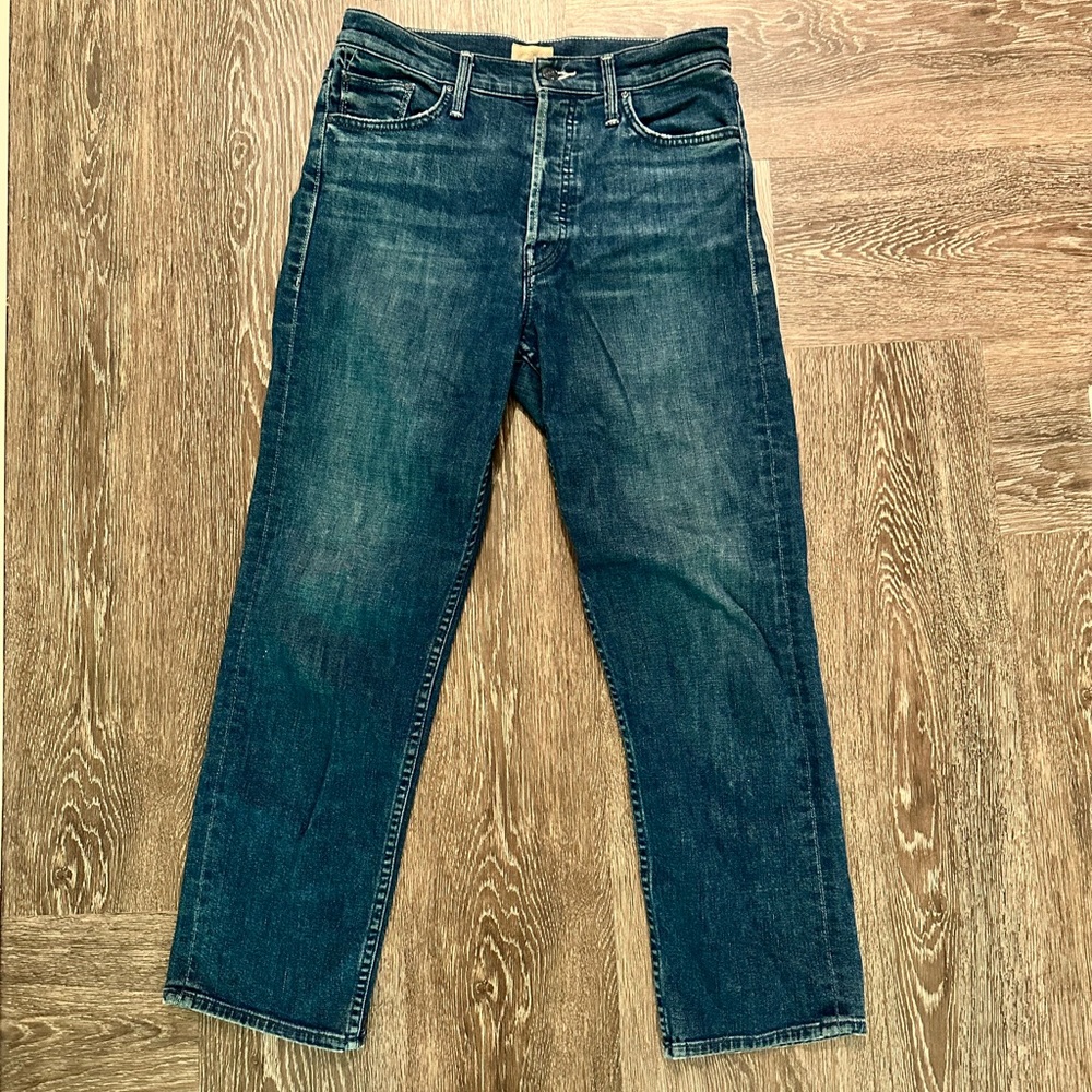 Mother High-Waisted Straight Leg Jeans
